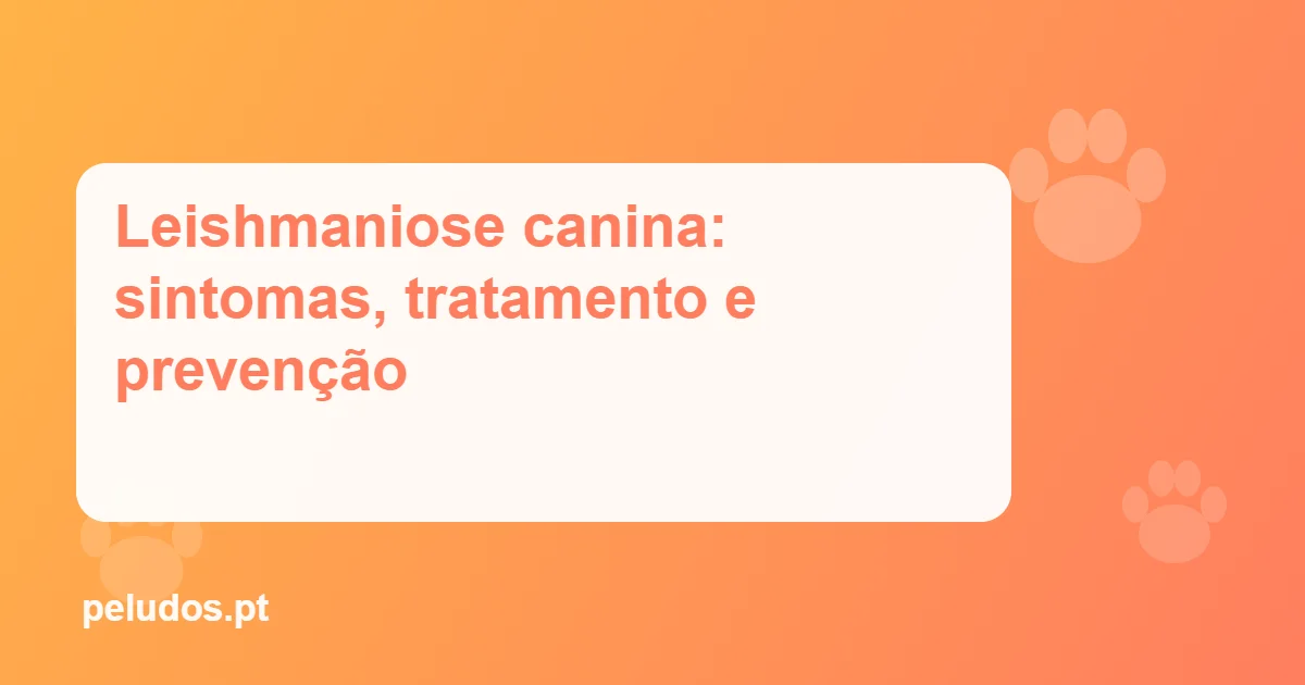 Imagem de destaque: Leishmaniose canina: sintomas, tratamento e prevenção